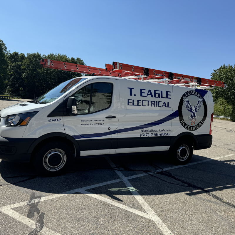 T. Eagle Electrical van with ladders.