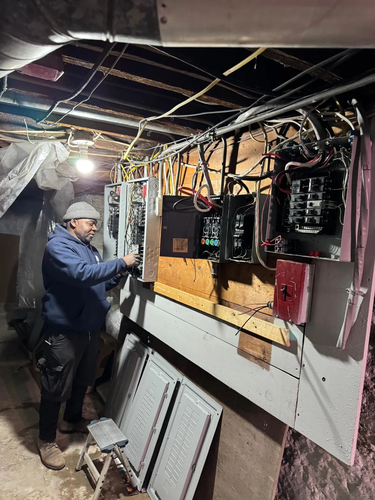 Residential electrical project in Waltham