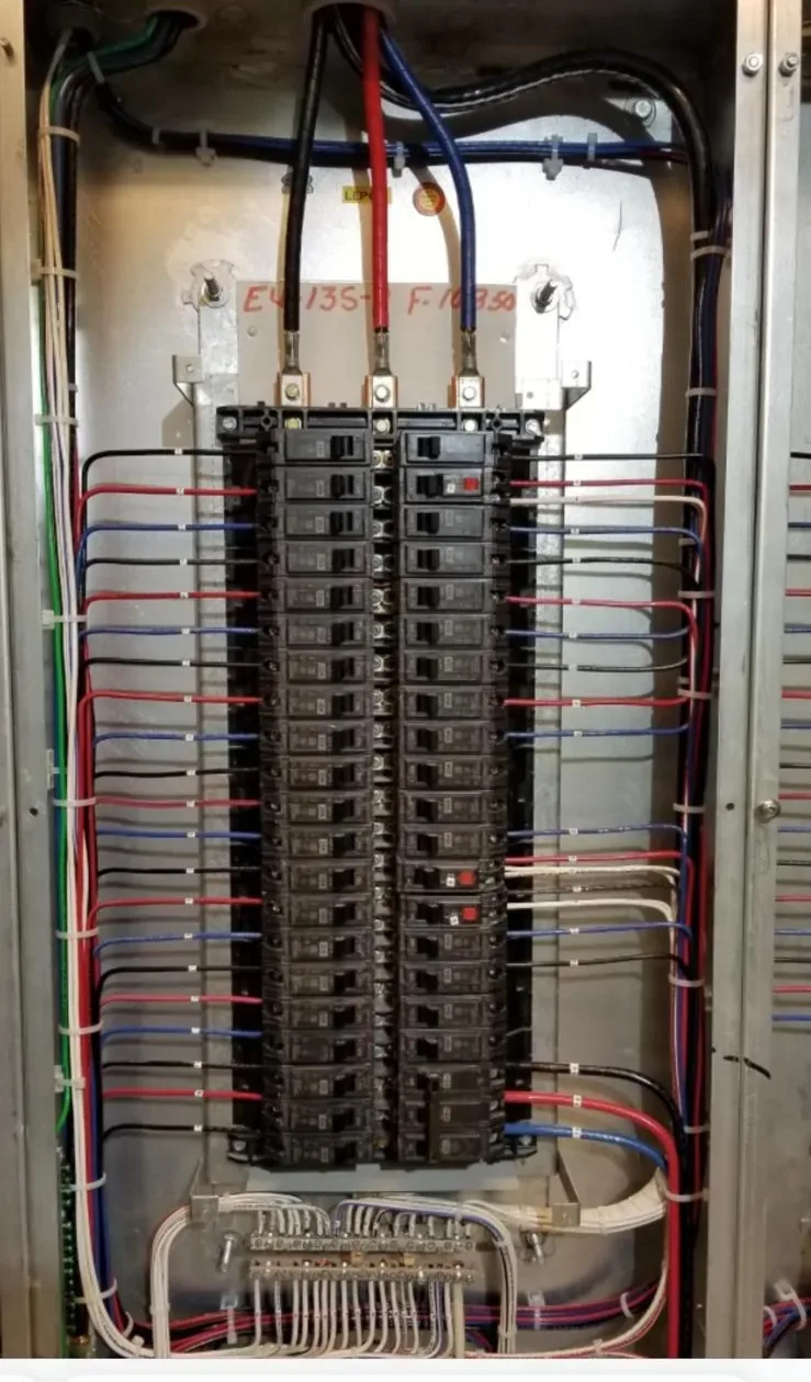 Panel wiring detail
