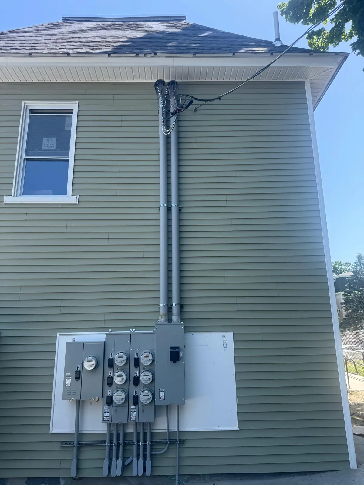 Completed electrical installation
